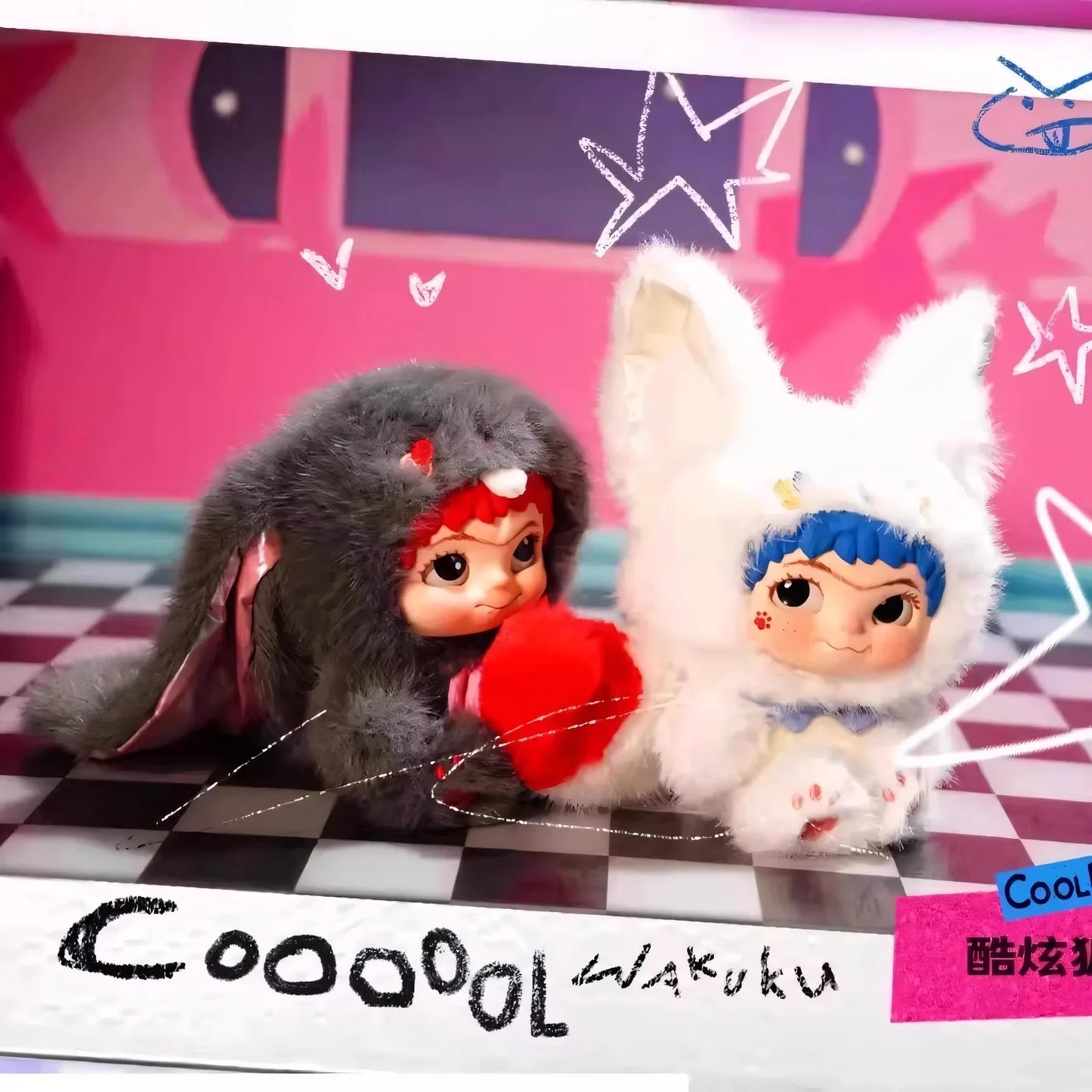#122 WAKUKU Fox&Bunny trick or treat series blind box&わクク二代