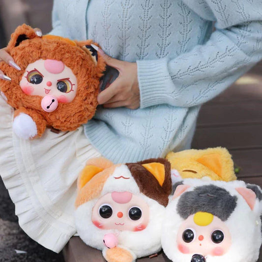 #74 BABY THREE Money cat zipper bag