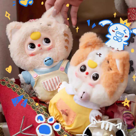 #80 Baby Three-Cat Wardrobe Plush Blind Box