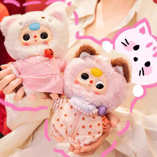 #80 Baby Three-Cat Wardrobe Plush Blind Box
