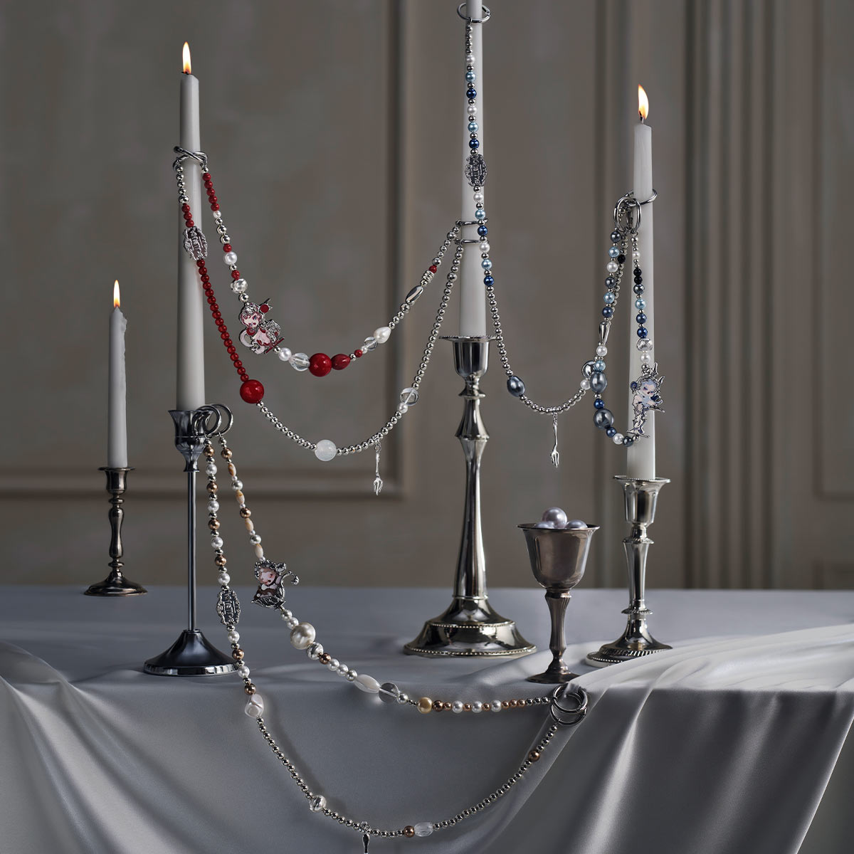 #A185 SKULLPANDA The Feast Begins Series Multifunctional Pendant Set