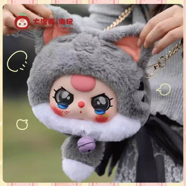 #74 BABY THREE Money cat zipper bag