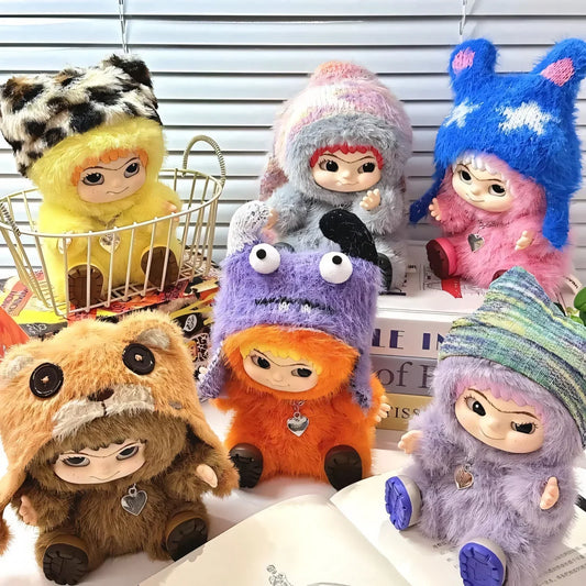 #123 WAKUKU Fuzzy Trendy Fun Party series blind box&わクク一代