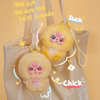 #131 Baby Three Mini Hug Series - Vinyl Plush Pendant