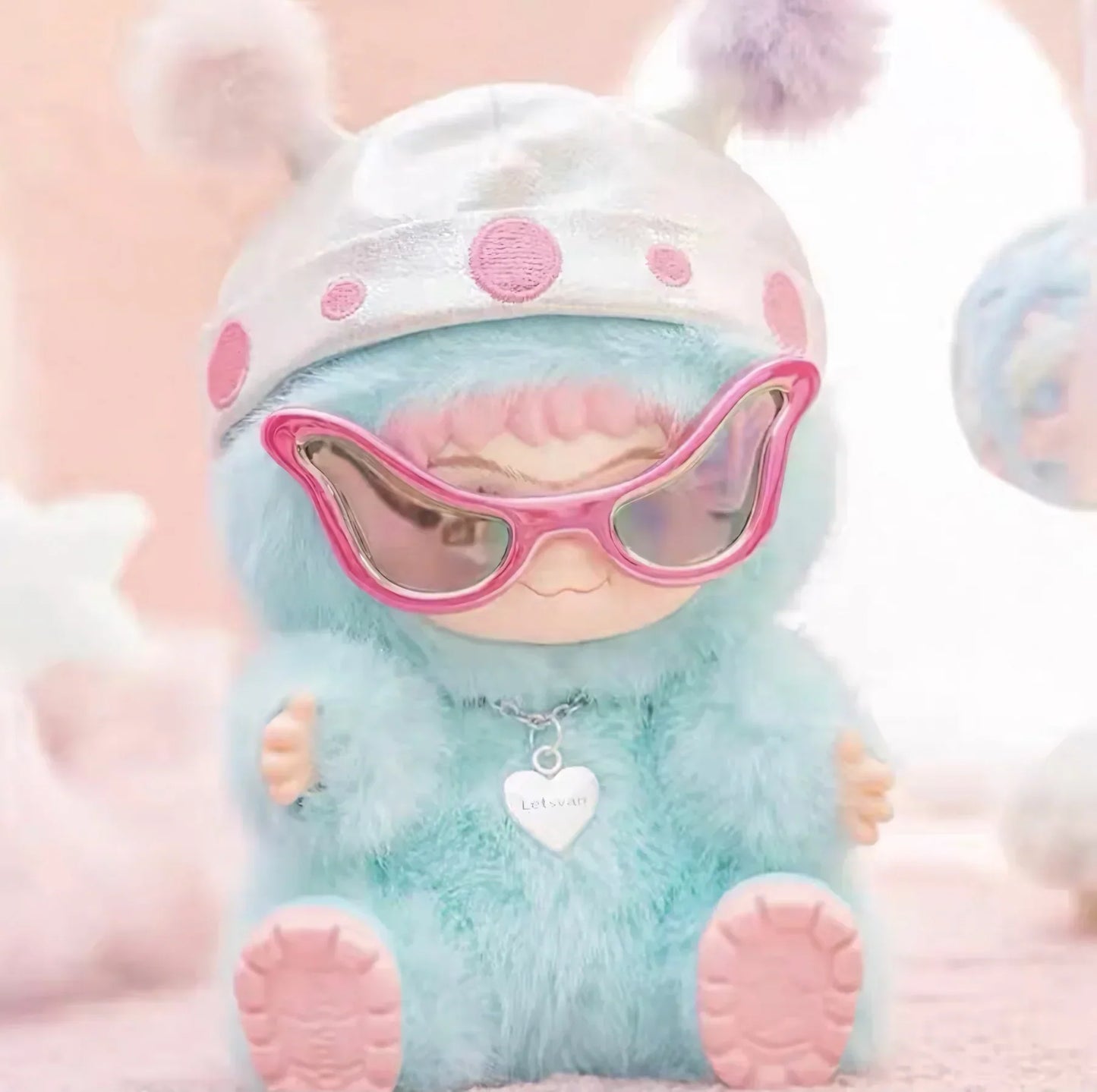 #123 WAKUKU Fuzzy Trendy Fun Party series blind box&わクク一代